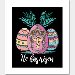 Orthodox Jesus Easter Egg Cross Greek Lent Scripture Posters and Art